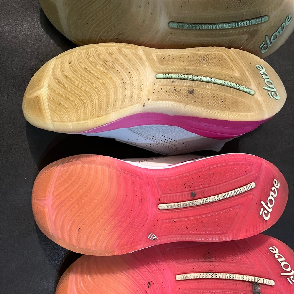 Clove Women's Sneakers - Pink White Blue Size 7.5 Lot Of 2 - Picture 8 of 12